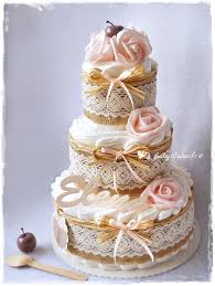 Gateau De Couches Ecologiques Pour Le Bapteme De Bebe Ou A Offrir En Cadeau De Naissance Personnal Gateau De Couches Gateau De Couches Fille Gateaux De Langes