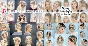 50 totally gorgeous short hairstyles for women. 40 Effortlessly Stress Free Diy Hairstyles For Glamorous Short Hair Diy Crafts