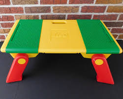 Vintage 1994 Folding Lego Activity Table With Storage Portable Legos And Duplos Play Table In 2020 Lego Activity Table Lego Activities Activity Table