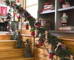 Décorations de noël pour maison. Guirlande D Escalier Decoration Guirlande Escaliers De Noel Decoration Escalier