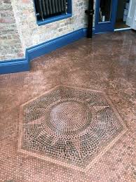 Top 60 Best Penny Floor Design Ideas Copper Coin Flooring Penny Floor Penny Floor Designs Penny Decor