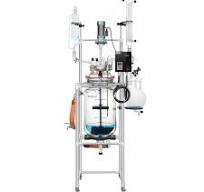 Single or Dual Jacketed Reactor Systems, Glass Reactor 50 L