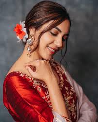 Actress Ritu Varma @rituvarma nails the traditional look with our Ira  Earrings & Ridhi Ring.⁠ ⁠ Styled by: @sandhya__sabbavarapu⁠ ⁠ Available to  shop
