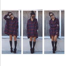 Oversized Flannel Dress Google Search Flannel Dress Flannel Outfits Summer Oversized Flannel