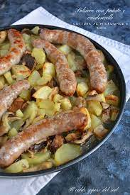 Salsicce Con Patate E Cardoncelli Cottura Anche Al Microonde Blog Di Il Caldo Sapore Del Sud Ricetta Ricette Idee Alimentari Mangiare Bene