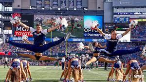 A basket toss is where the bases interlock their hands and let the flier jump on. Patriots Cheerleading Team Breaks Mold For 2019 Season