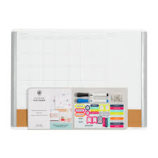 U Brands 3 In 1 Dry Erase Calendar Whiteboard White And Gray 3214u Walmart Com In 2020 Dry Erase Board Calendar Dry Erase Calendar Dry Erase Board