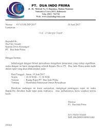 Melalui surat ini, selaku karyawan pt…. Surat Undangan Rapat Perusahaan Undangan Desain Pamflet Surat