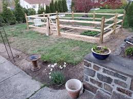 Split rail fence is a simple and rugged fence style that has been around for hundreds of years. Split Rail Vegetable Garden Fence Three Little Limes