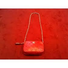 Authentique sac chanel bourse matelassé chanel purse quilted leather bag. Sac Chanel En Cuir Matelasse Rouge