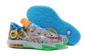 Nike Zoom Kevin Durant Kd Vi What The Kd Basketball Shoes Monocolor Mixing Colors Nike Kd Shoes Kd 6 Shoes Nike Shoes Cheap