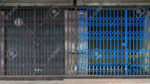 There are hardly any limits to the architect's design. Metal Grille Sliding Door A Metal Folding Door For Textural Background Stock Photo Picture And Royalty Free Image Image 16966616