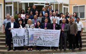 We found one dictionary with english definitions that includes the word council of churches of malaysia: Die Teilung Uberwinden Okumenische Delegation Aus Malaysia Im Gesprach Mit Synodalprasidentin Mission Einewelt
