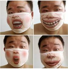 funny and weird japanese anime dust mask in 2021 funny face mask cartoon faces winter face mask