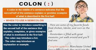 British usage of colons and semicolons. Colon When To Use A Colon With Colon Punctuation Rules Punctuation Marks