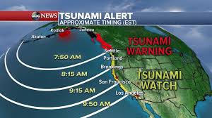 As of 9:54 pm, the national weather service's pacific tsunami warning center has cancelled the tsunami watch for the state of hawai´i. Tsunami Warning In Alaska After Powerful Earthquake Video Abc News