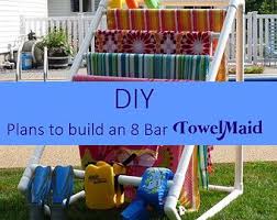 5 Bar Towelmaid Rack Etsy Pool Towels Easy Backyard Towel Rack Pool