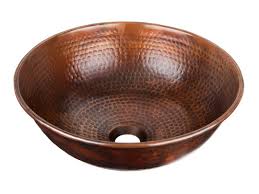 black copper sink vessel hammered