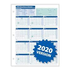 Posted on march 3, 2020 january 3, 2020 by michel breton. 2020 Employee Attendance Calendar Free Calendar For Planning