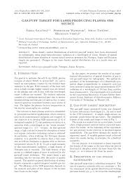 Anything conductive that intersects the field will affect the field and be detected. Pdf Gas Puff Target For Laser Producing Plasma Sxr Source