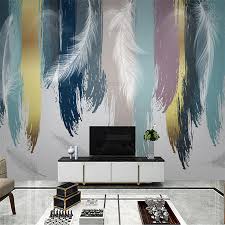 Das wandtattoo abstrakte kunst schenkt leeren wänden eine völlig neue bedeutung. Nordic Moderne Einfache Licht Luxus Weiss Feder Abstrakte Tapete Wohnzimmer Tv Hintergrund Wand Esszimmer Schlafzimmer Wandbild 3d Tapeten Aliexpress