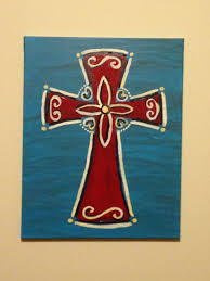 Pin By Michelle Davis On My Paintings Canvas Painting Diy Cross Canvas Paintings Cross Paintings