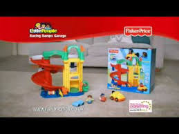 Fisher price vintage brown horse animal (a), black mane & tail, white socks, black hooves. World Of Little People Racing Ramps Garage Toys R Us Youtube