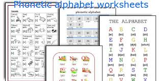 phonetic alphabet worksheets