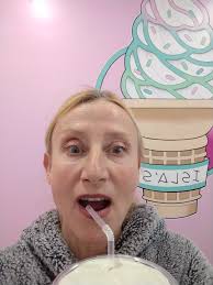 Isla's Vegan Shamrock Shake is great!!!!