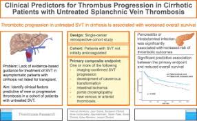 Clinical predictors for thrombus progression in cirrhotic patients with  untreated splanchnic vein thrombosis