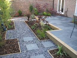 Ideas Needed For Keeping Grass Clippings Out Of Pool Gravel Garden Slate Garden Garden Paving