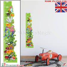 details about height chart wall sticker kids growth chart childrens measuring decal nursery