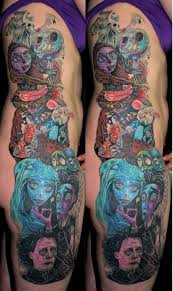 Tim Burton Tattoo Sleeve Tim Burton Tattoo Sleeve Tattoos Tattoos