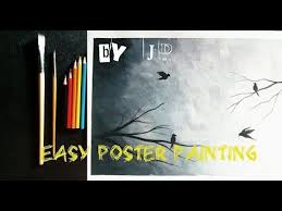 Diy Easy Poster Colour Painting Ideas By Jd Youtube Poster Color Painting Poster Colour Creative Art