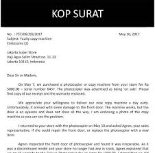 Surat Rasmi Dalam English