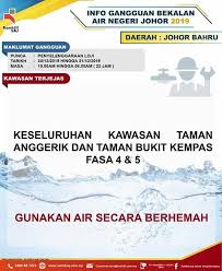 Mereka kini sedang melepaskan air daripada beberapa lokasi masuk kedalam. Komuniti Johor Info Gangguan Bekalan Air Negeri Johor Facebook