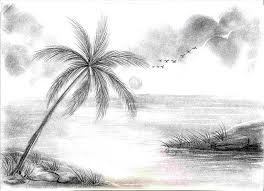 Karena tekstur dan detail dari gambarnya harus lebih disesuaikan. Sketsa Gambar Pemandangan Harian Nusantara