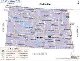 Cities In North Dakota North Dakota Cities Map
