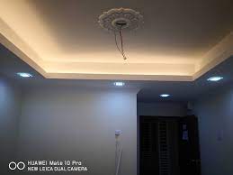 L box ceiling lighting vm false singapore partition wall contractor. Nsd Design Plaster Ceiling L Box With Cornice Come With Facebook