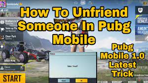 How To Unfriend Someone In Pubg Mobile How To Delete Friends From Pubg Mobile 2021 Unfriend Pubg Youtube