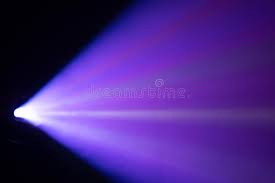 Blur Beautiful Blue Color Wide Lens Projector With Light Beam For Movie And Cine Ad Projector Lens Beam Light Wide Smoke Texture Light Beam Photo