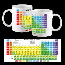 Get it while it's hot! Personalised Periodic Table Of Elements Coffee Mug Science Mug Ebay
