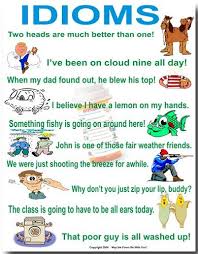 Idioms Poster English Idioms Idioms Figurative Language
