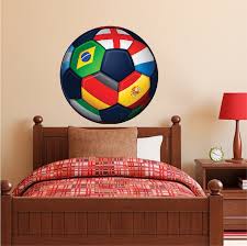 1 x large decal (adhesive on rear for outside application). Large Soccer Ball Wallpaper Decal Sport Wall Sticker World Cup Wall Graphic Soccer Wall Art Sports Room Wall Decal Primedecals