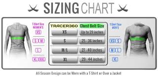 size chart tracer360 sports vest sports gears