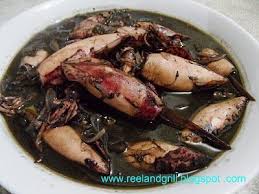 Reel And Grill Adobong Pusit Sauteed Squid Or Squid Adobo Adobong Pusit Food Dishes Amazing Food