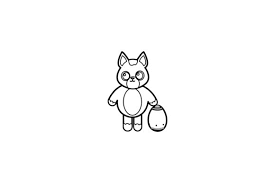 Our little domestic felines actually have a great variety of characters, which makes them special. Easter Icon Fighter Coloring Page Grafik Von Artsihstudio Creative Fabrica