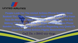To Complete The Reservation Or By Paying Your Bill Information Over The Telephone In Us And Canada Contact The United R The Unit United Airlines Change Flight