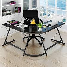 Maybe you would like to learn more about one of these? L Shape Corner Desk Computer Gaming Desk Table Black Tech And Gaming