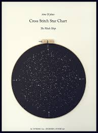 cross stitch star chart the made shop